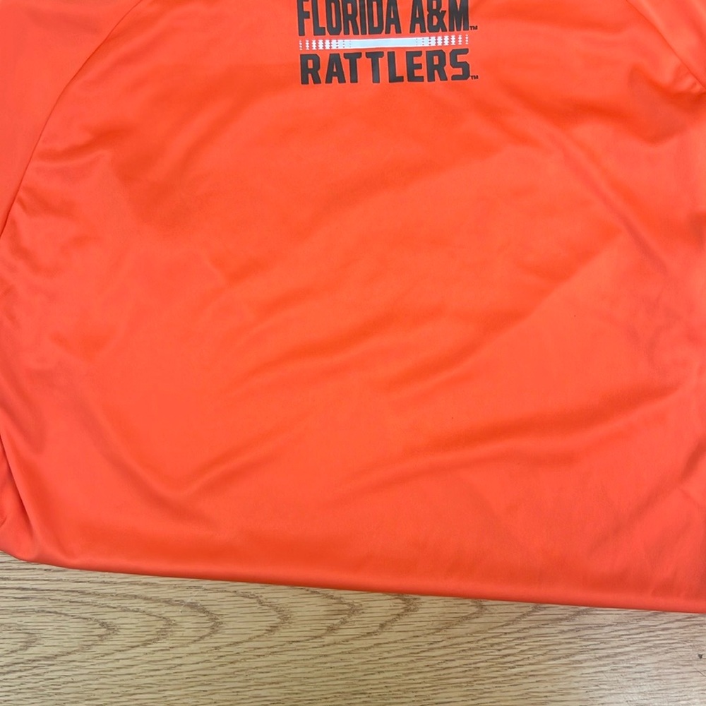 Hanes Orange Short Sleeve Tee with Black Graphic - Picture 4 of 4